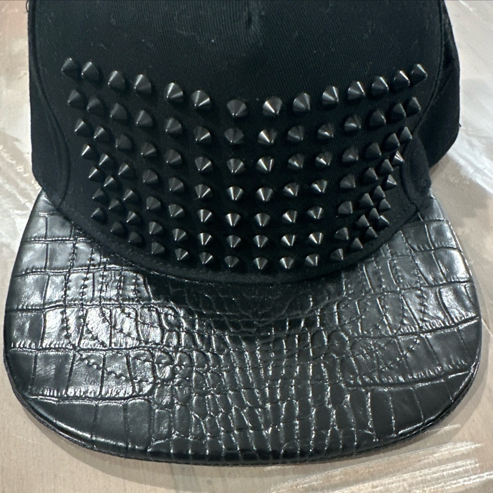 Michael SA custom spiked/leather hat